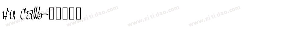 Hu Calli字体转换